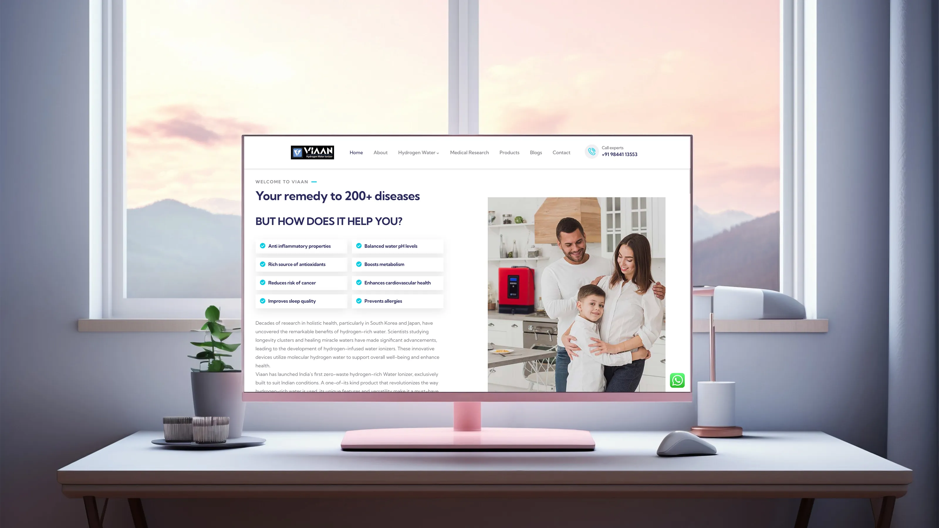 Elements Viaan Ionizer Website